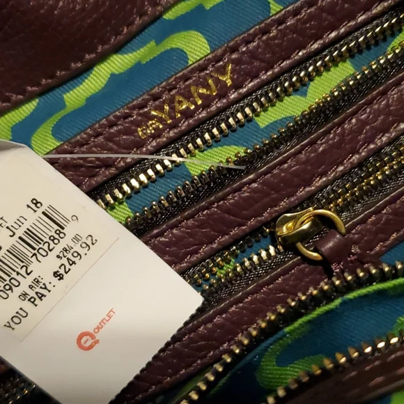 Plum Leather Oryany Shoulder Satchel - Picture 8 of 8